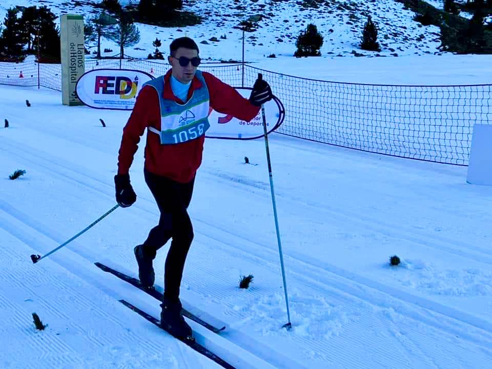 Rub&eacute;n Pascual, subcampe&oacute;n de Espa&ntilde;a de esqu&iacute; n&oacute;rdico FEDDI